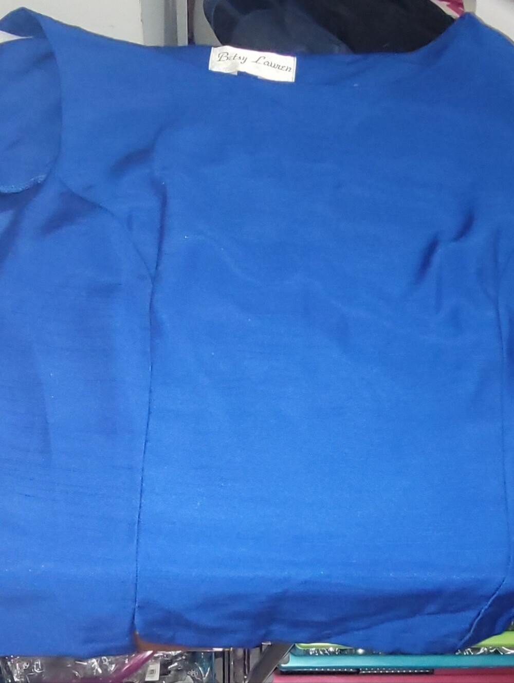 Women's Sleeveless Blue Blouse Size 16